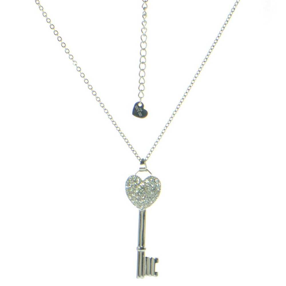 Steel by Design Key Pendant Necklace
